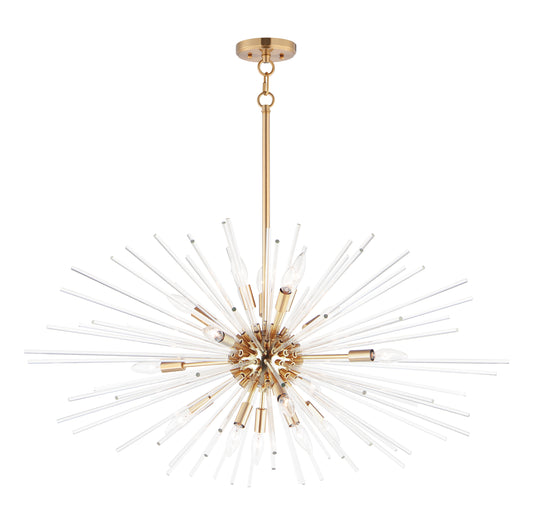 Polaris 16-Light Pendant Satin Brass by Maxim Lighting