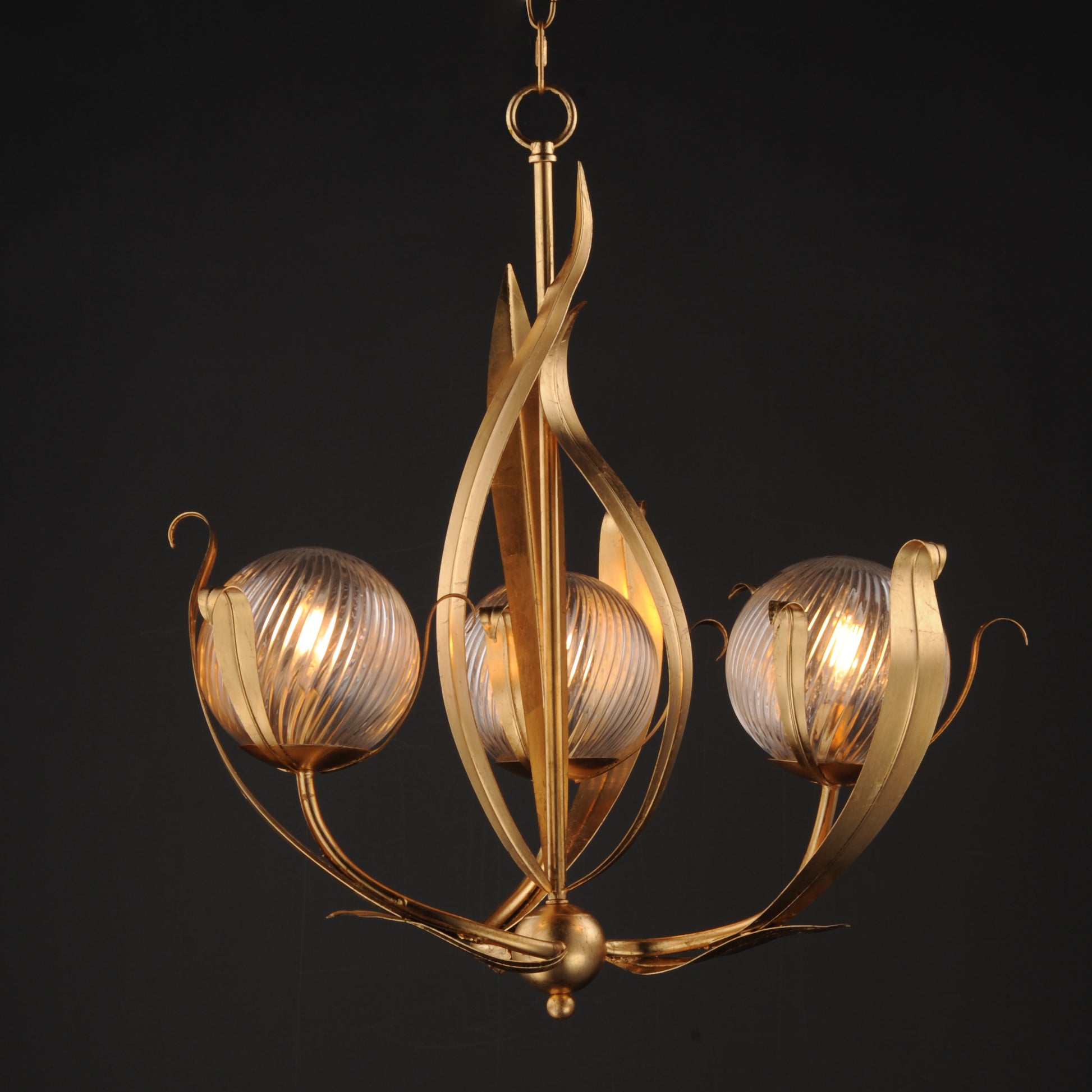 Firenze 3-Light Pendant Gold Leaf by Maxim Lighting