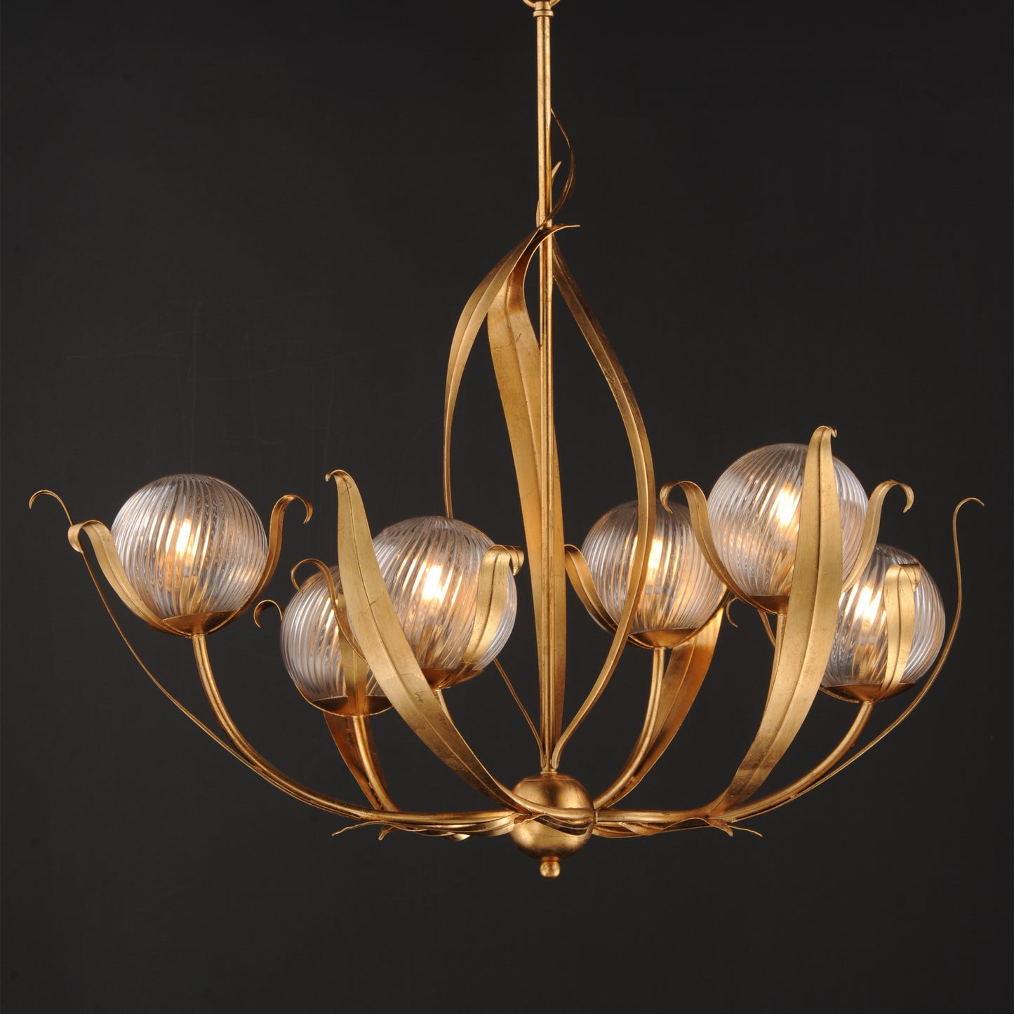 Firenze 6-Light Chandelier Gold Leaf by Maxim Lighting