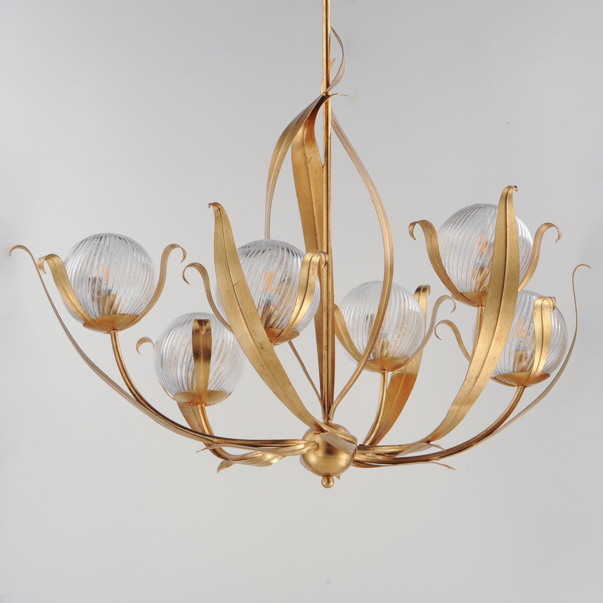 Firenze 6-Light Chandelier Gold Leaf by Maxim Lighting