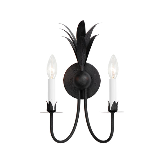 Paloma 2-Light Sconce Anthracite by Maxim Lighting