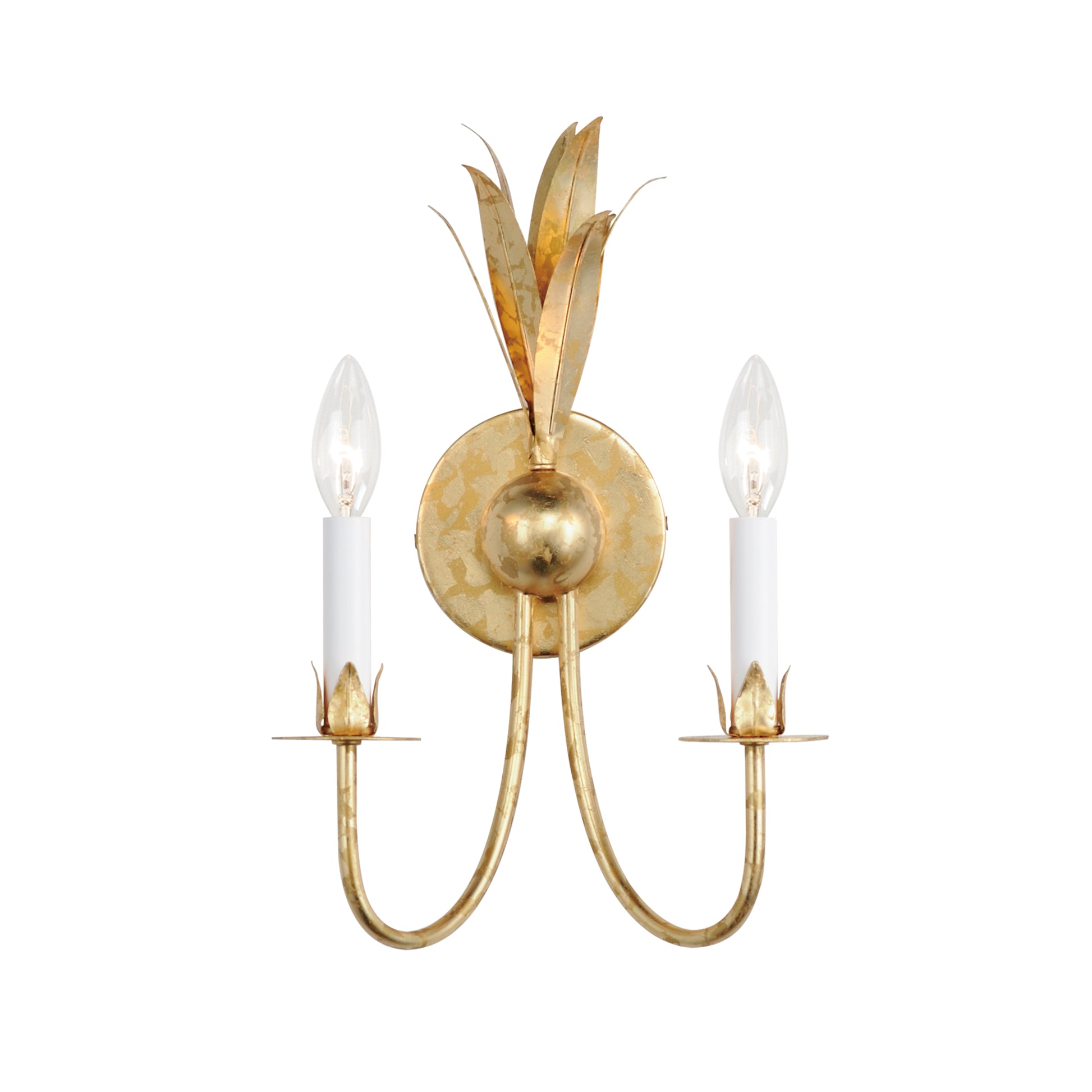 Paloma 2-Light Sconce Gold Leaf by Maxim Lighting