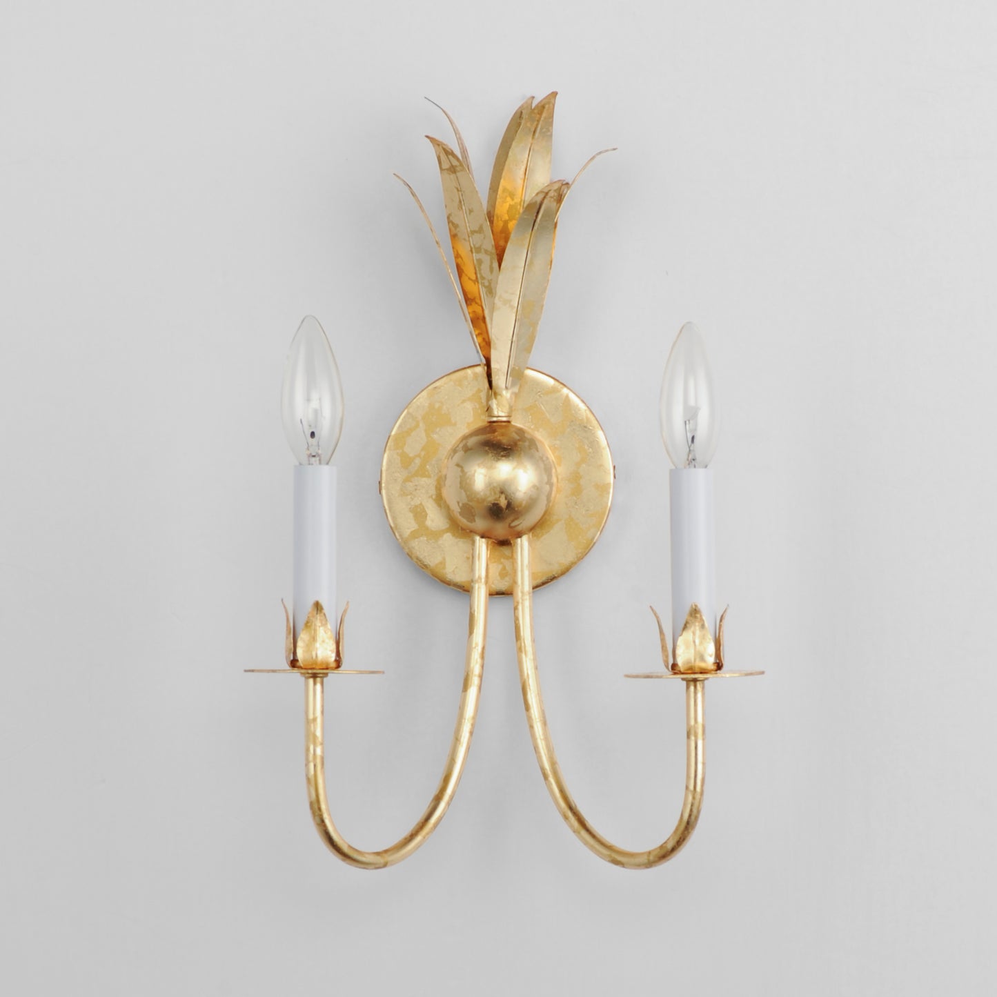 Paloma 2-Light Sconce Gold Leaf by Maxim Lighting