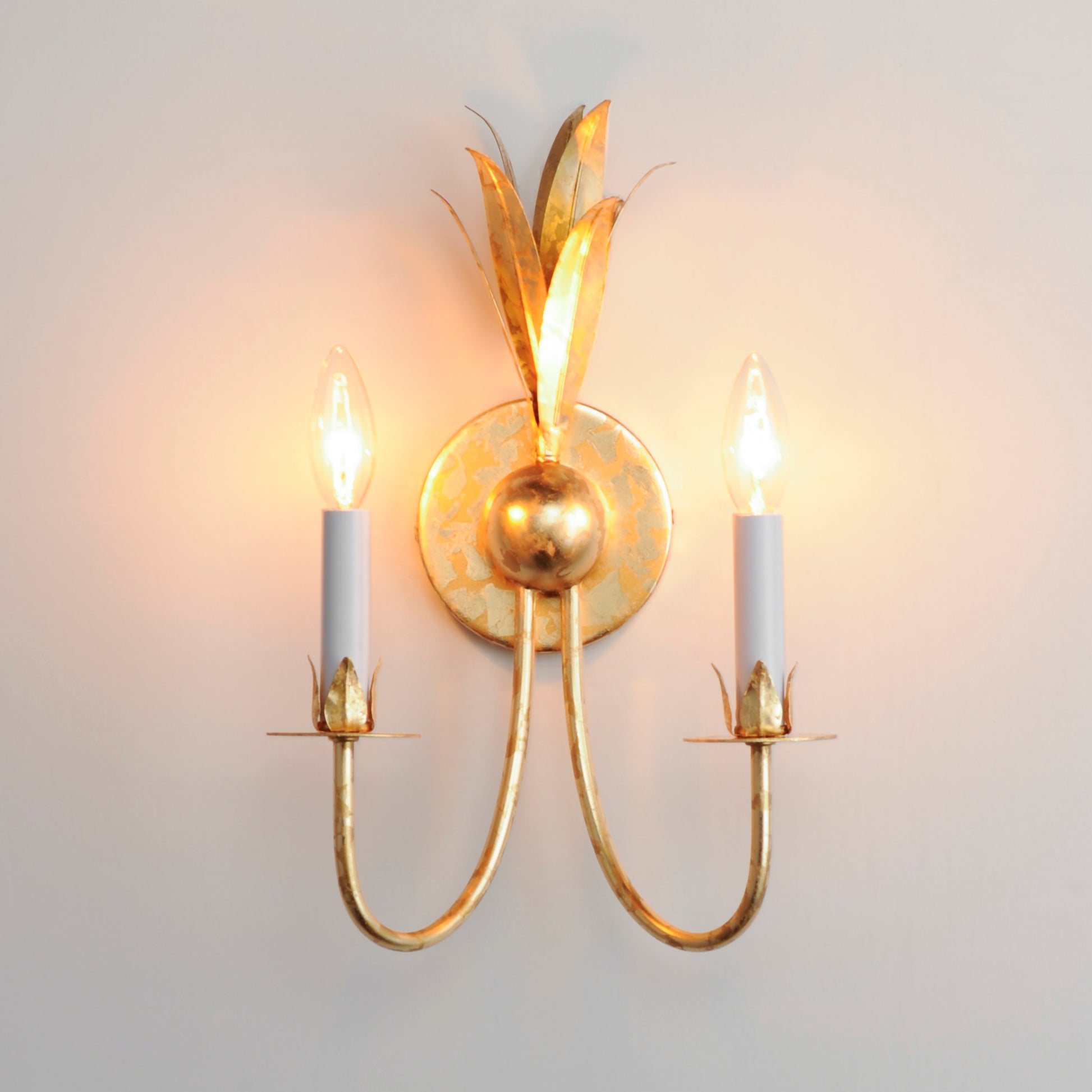 Paloma 2-Light Sconce Gold Leaf by Maxim Lighting
