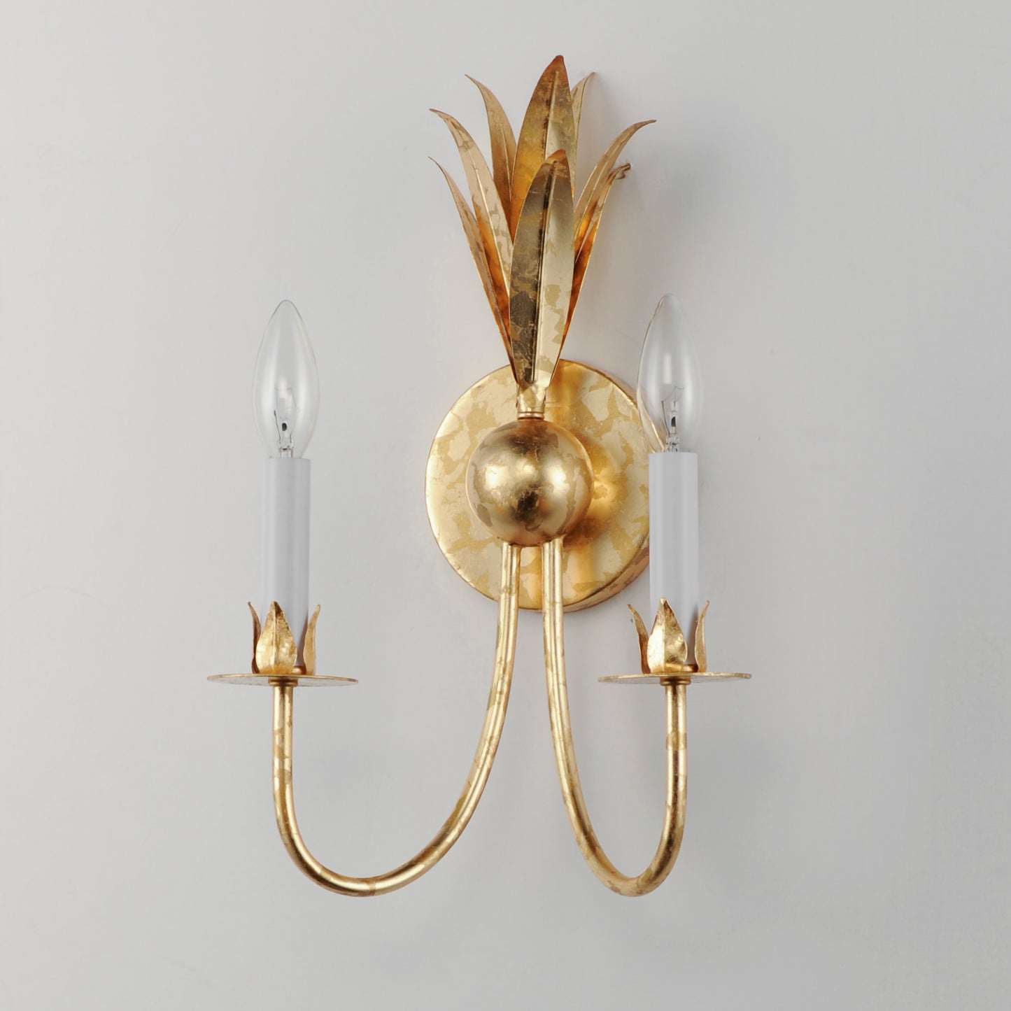 Paloma 2-Light Sconce Gold Leaf by Maxim Lighting
