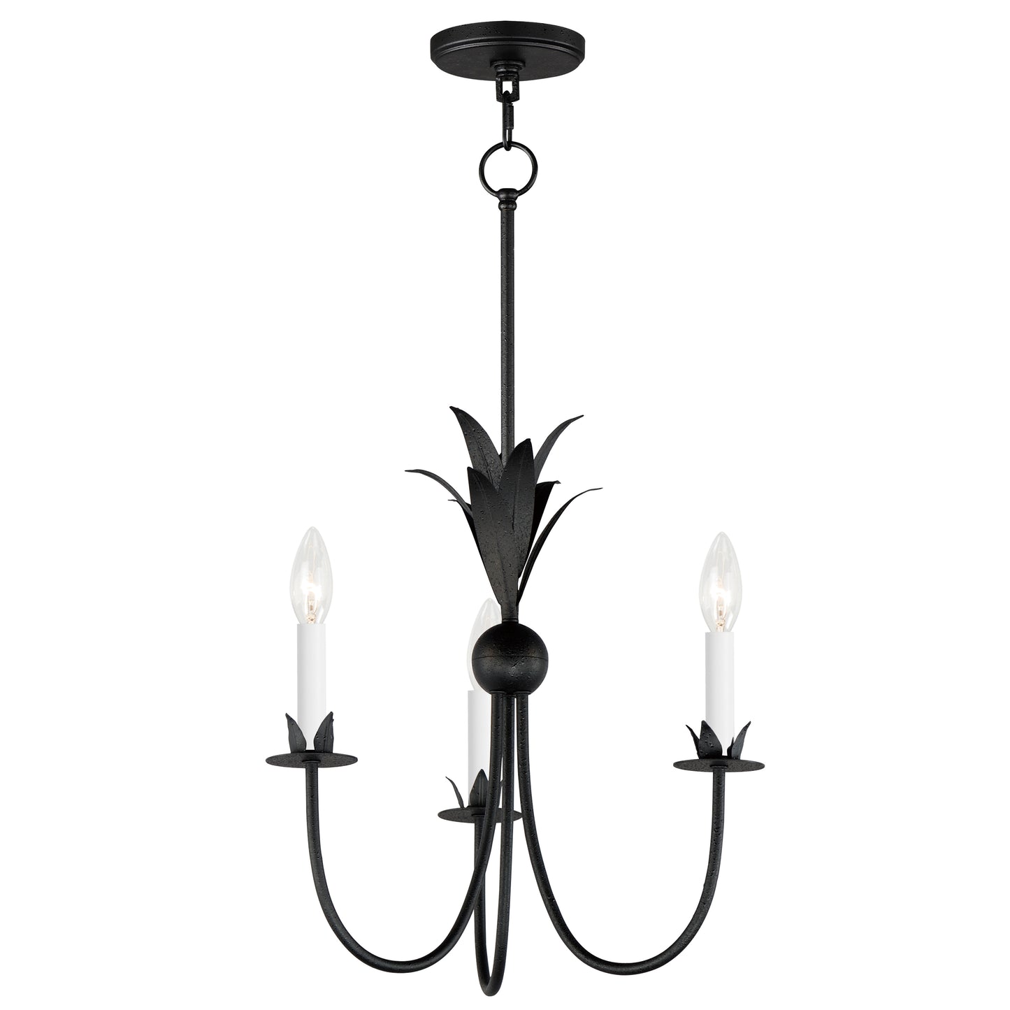 Paloma 3-Light Chandelier Anthracite by Maxim Lighting