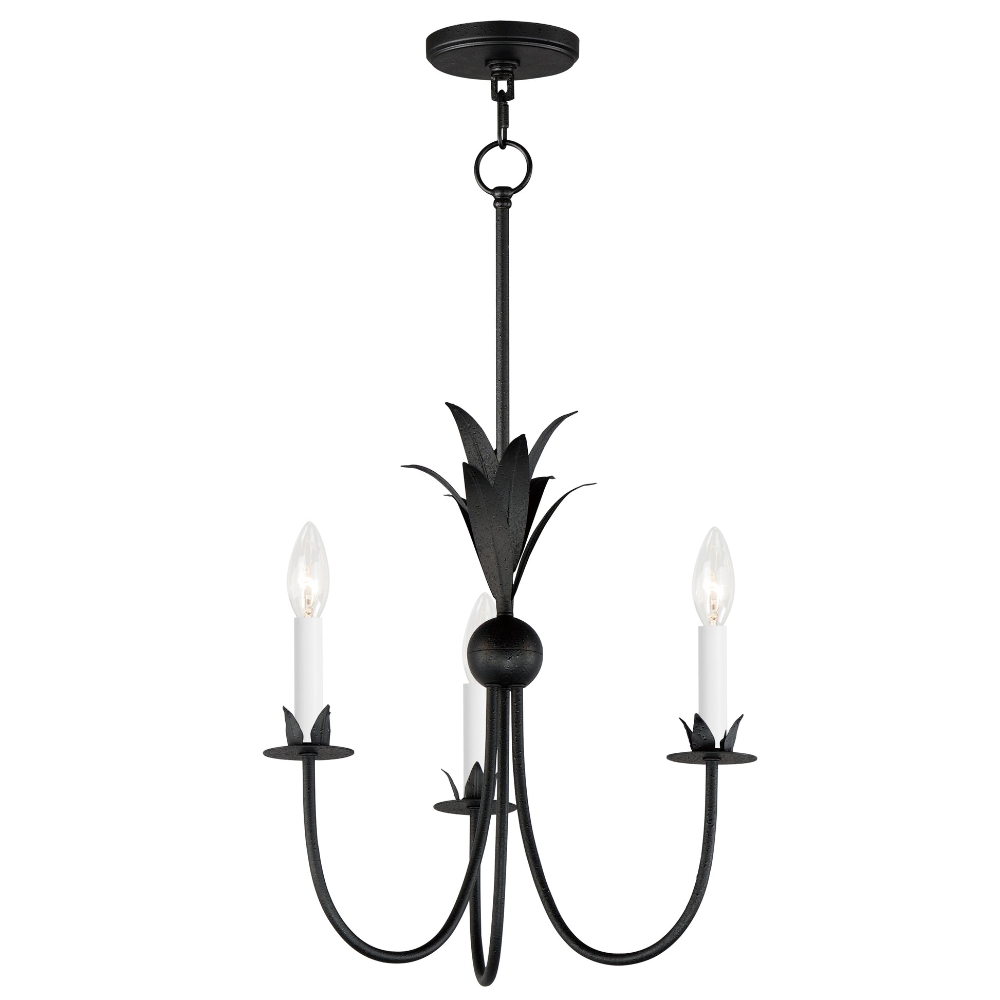 Paloma 3-Light Chandelier Anthracite by Maxim Lighting