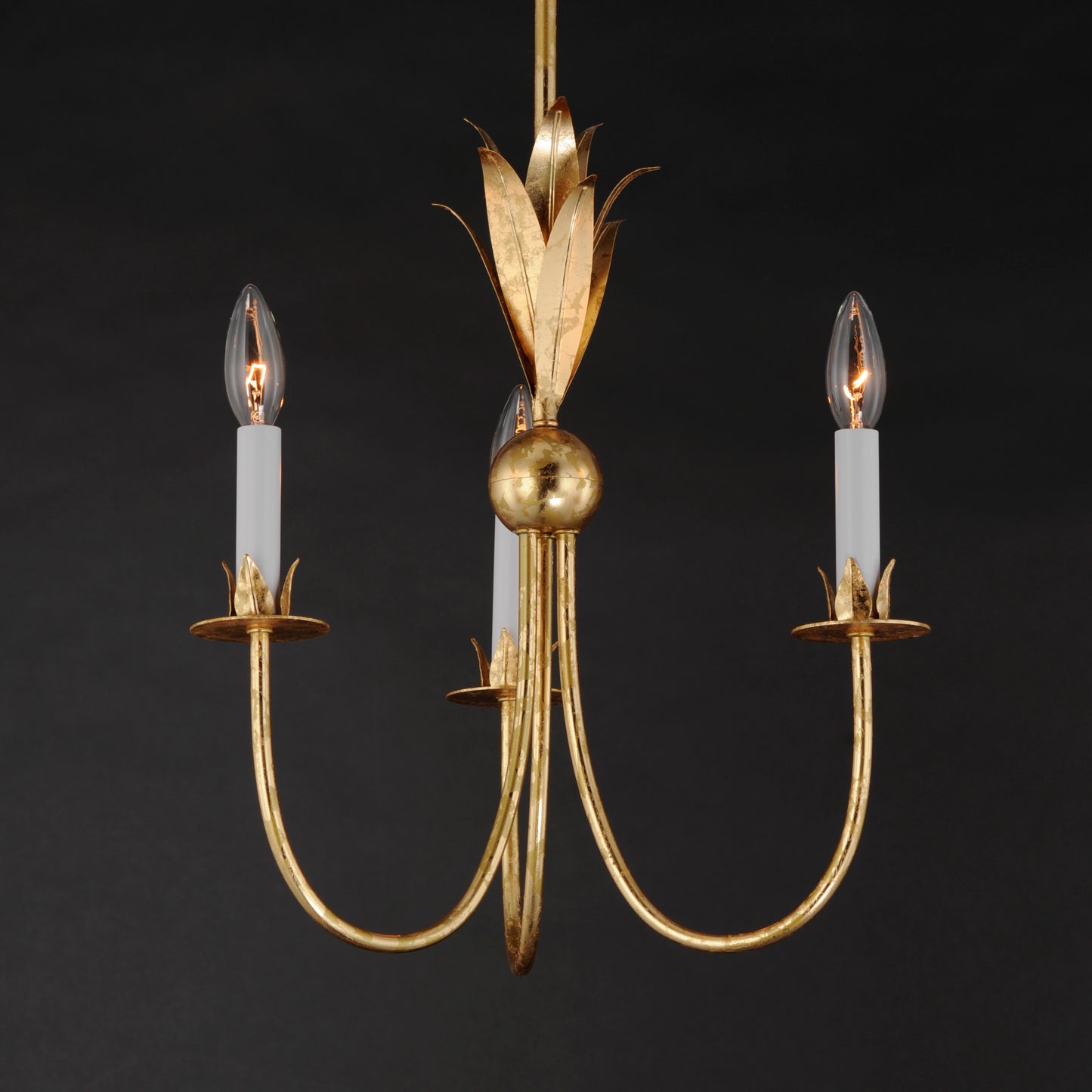 Paloma 3-Light Chandelier Gold Leaf by Maxim Lighting