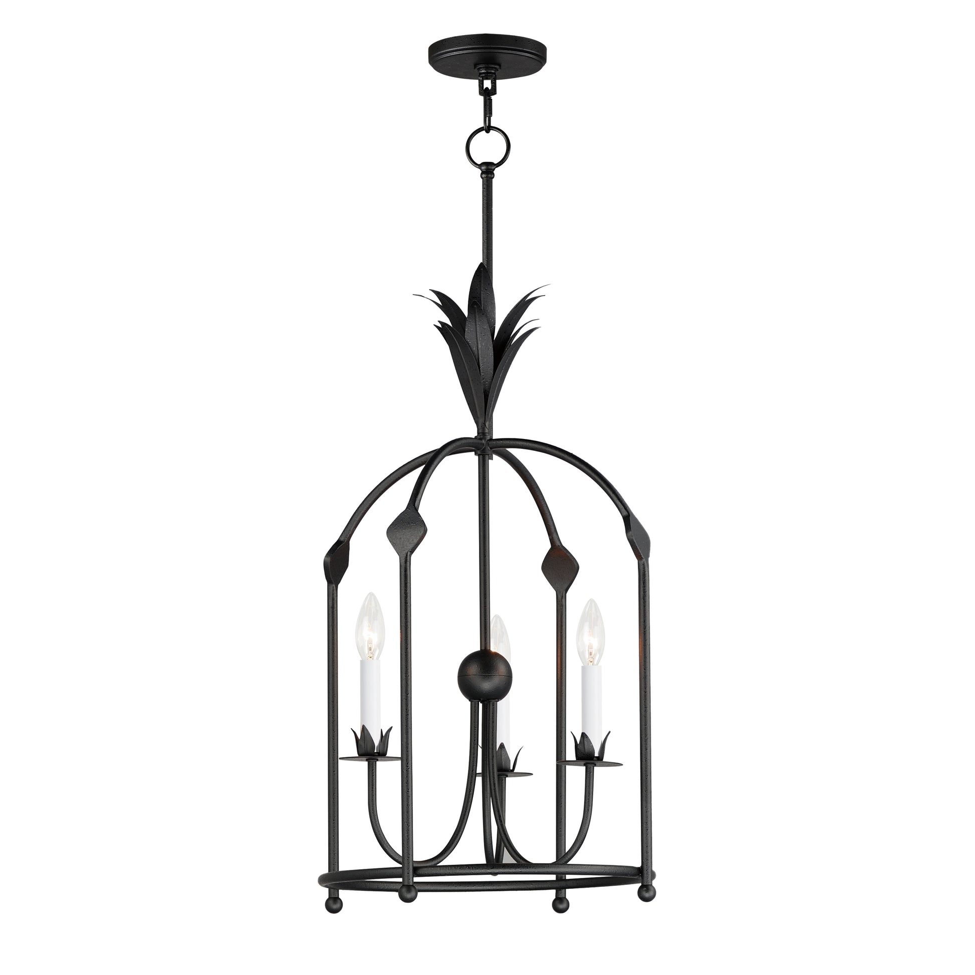 Paloma 3-Light Foyer Pendant Anthracite by Maxim Lighting