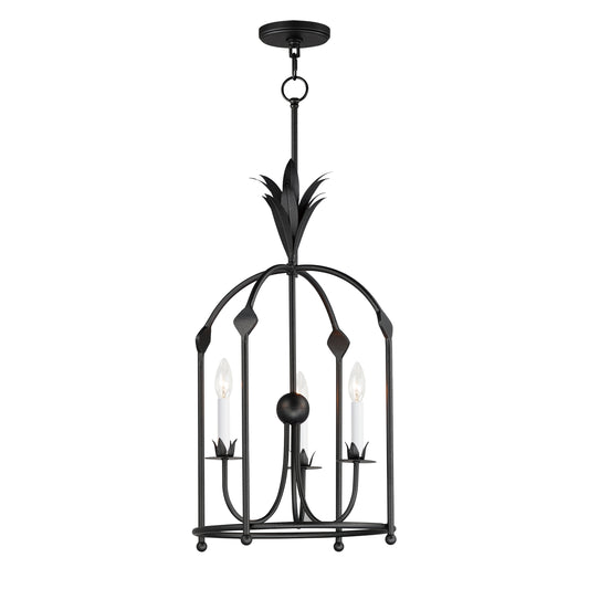 Paloma 3-Light Foyer Pendant Anthracite by Maxim Lighting