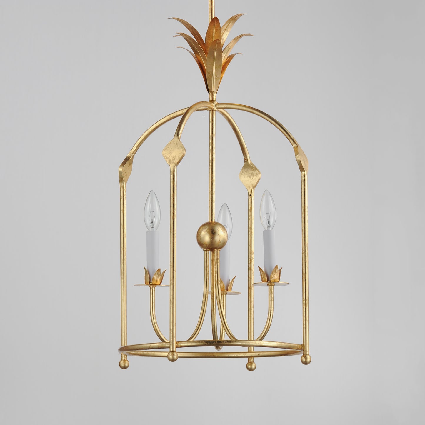 Paloma 3-Light Foyer Pendant Gold Leaf by Maxim Lighting