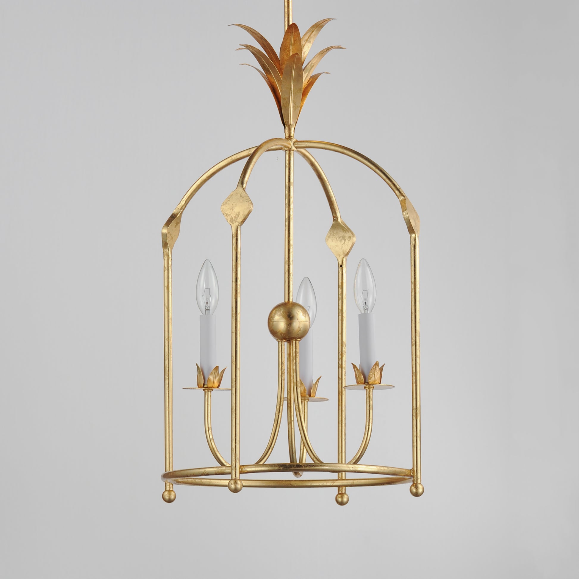 Paloma 3-Light Foyer Pendant Gold Leaf by Maxim Lighting