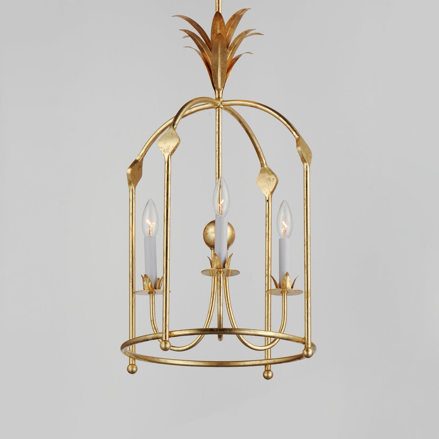 Paloma 3-Light Foyer Pendant Gold Leaf by Maxim Lighting