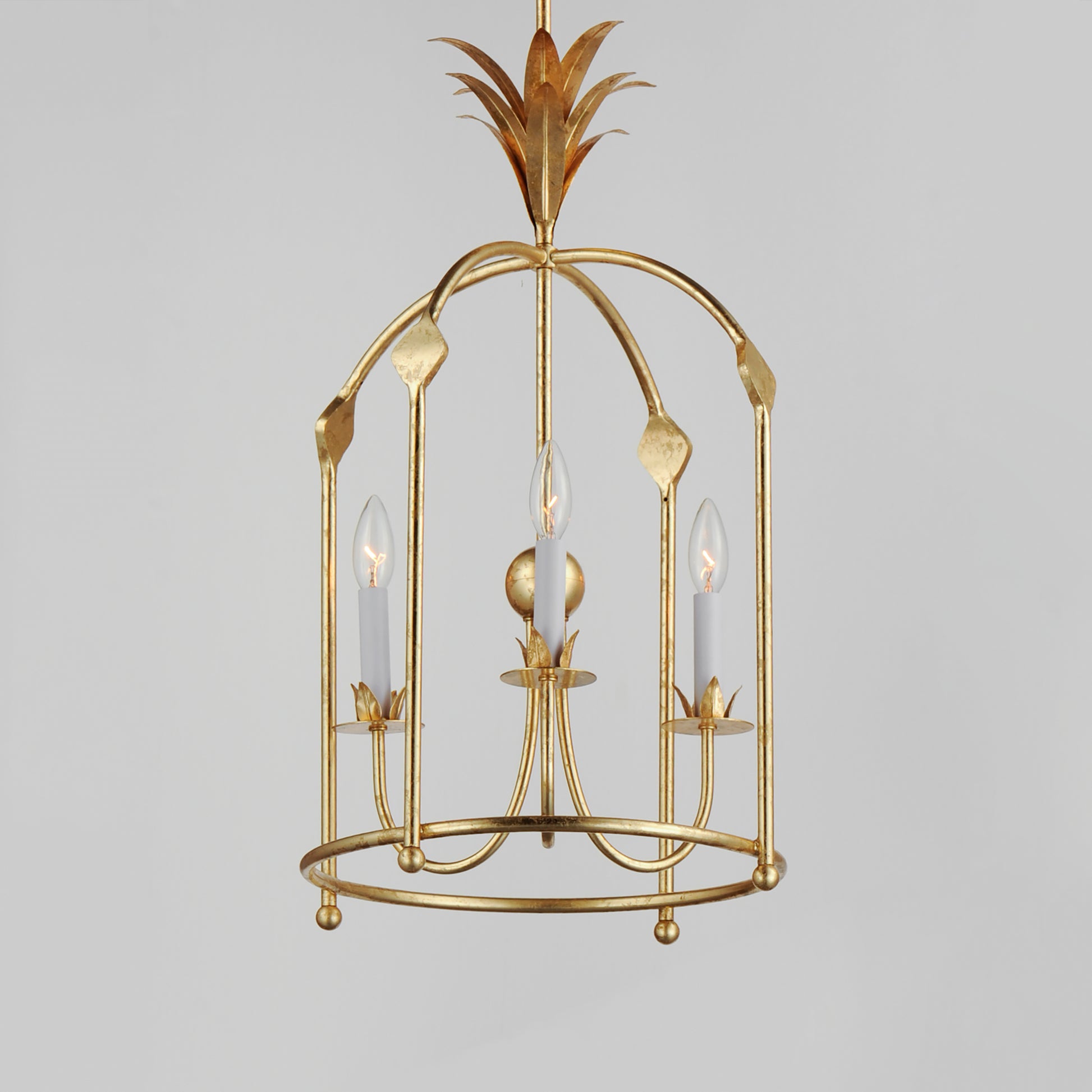 Paloma 3-Light Foyer Pendant Gold Leaf by Maxim Lighting