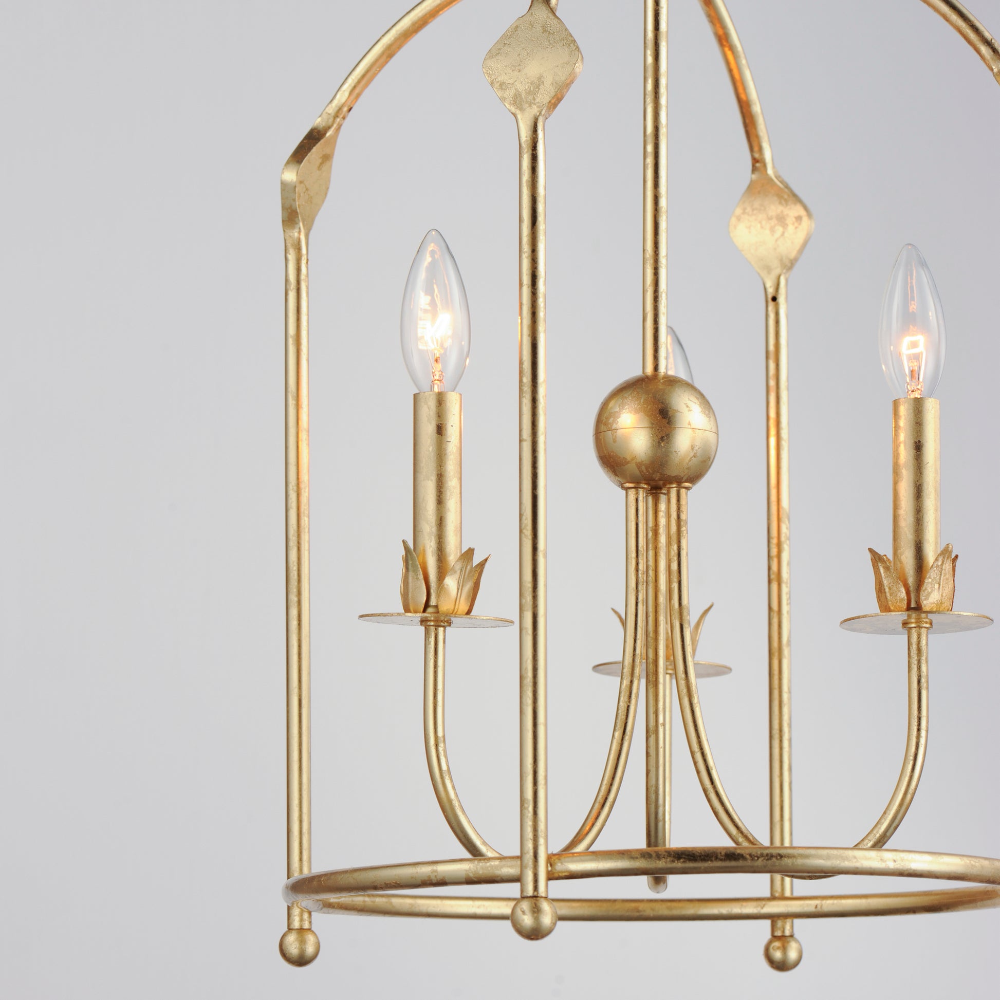 Paloma 3-Light Foyer Pendant Gold Leaf by Maxim Lighting