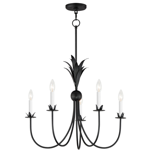 Paloma 5-Light Chandelier Anthracite by Maxim Lighting