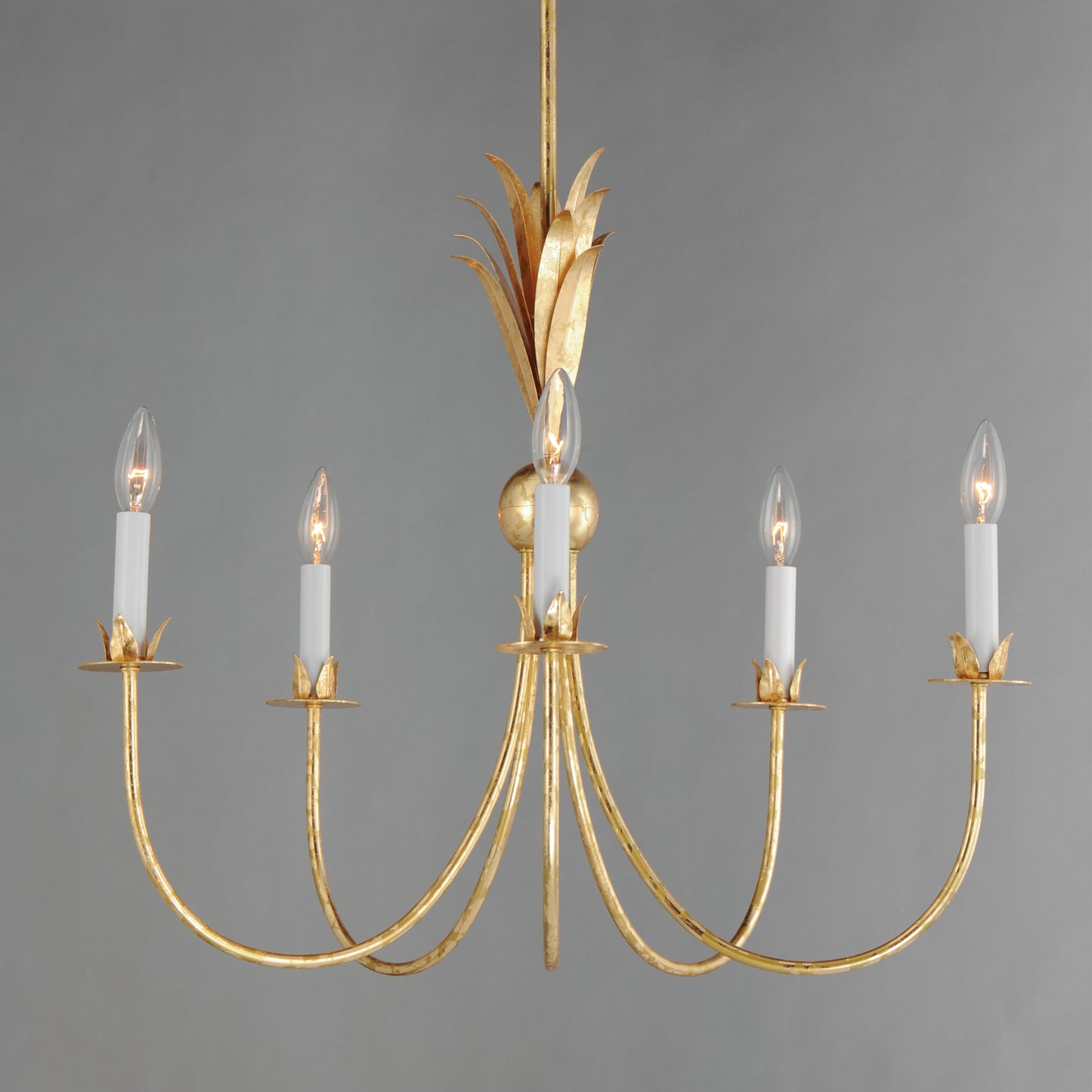 Paloma 5-Light Chandelier Gold Leaf by Maxim Lighting