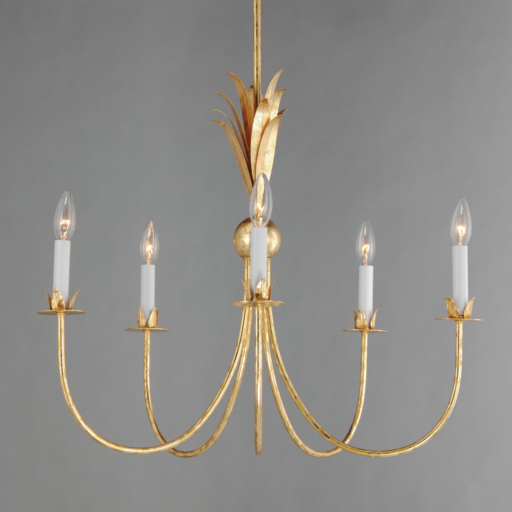 Paloma 5-Light Chandelier Gold Leaf by Maxim Lighting