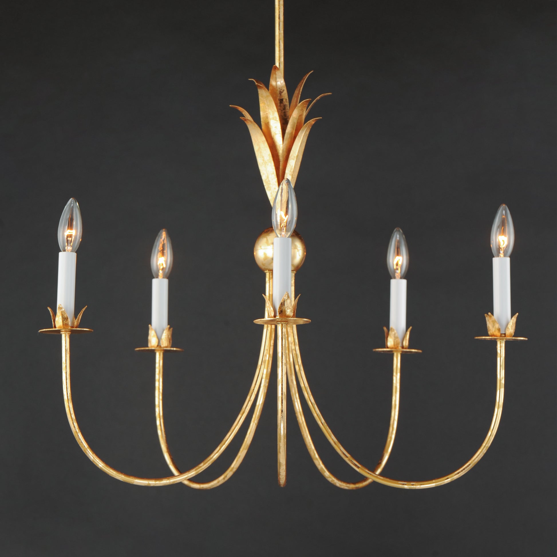 Paloma 5-Light Chandelier Gold Leaf by Maxim Lighting