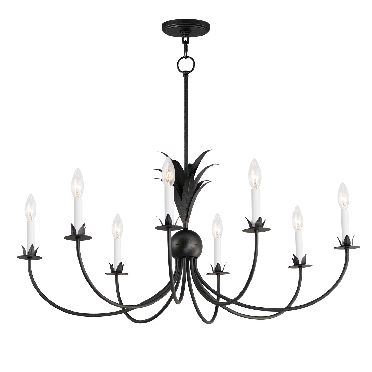 Paloma 8-Light Chandelier Anthracite by Maxim Lighting