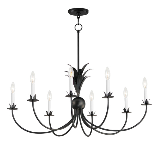 Paloma 8-Light Chandelier Anthracite by Maxim Lighting