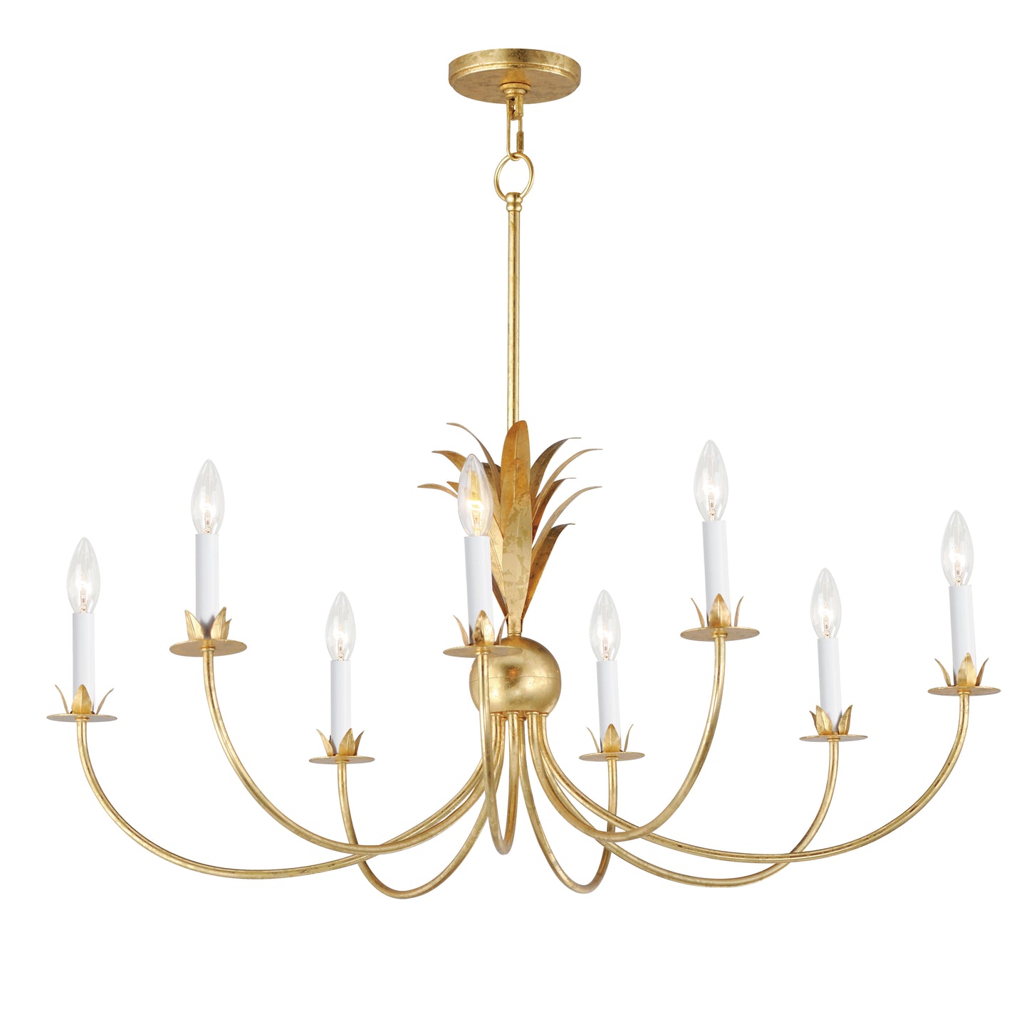 Paloma 8-Light Chandelier Gold Leaf by Maxim Lighting