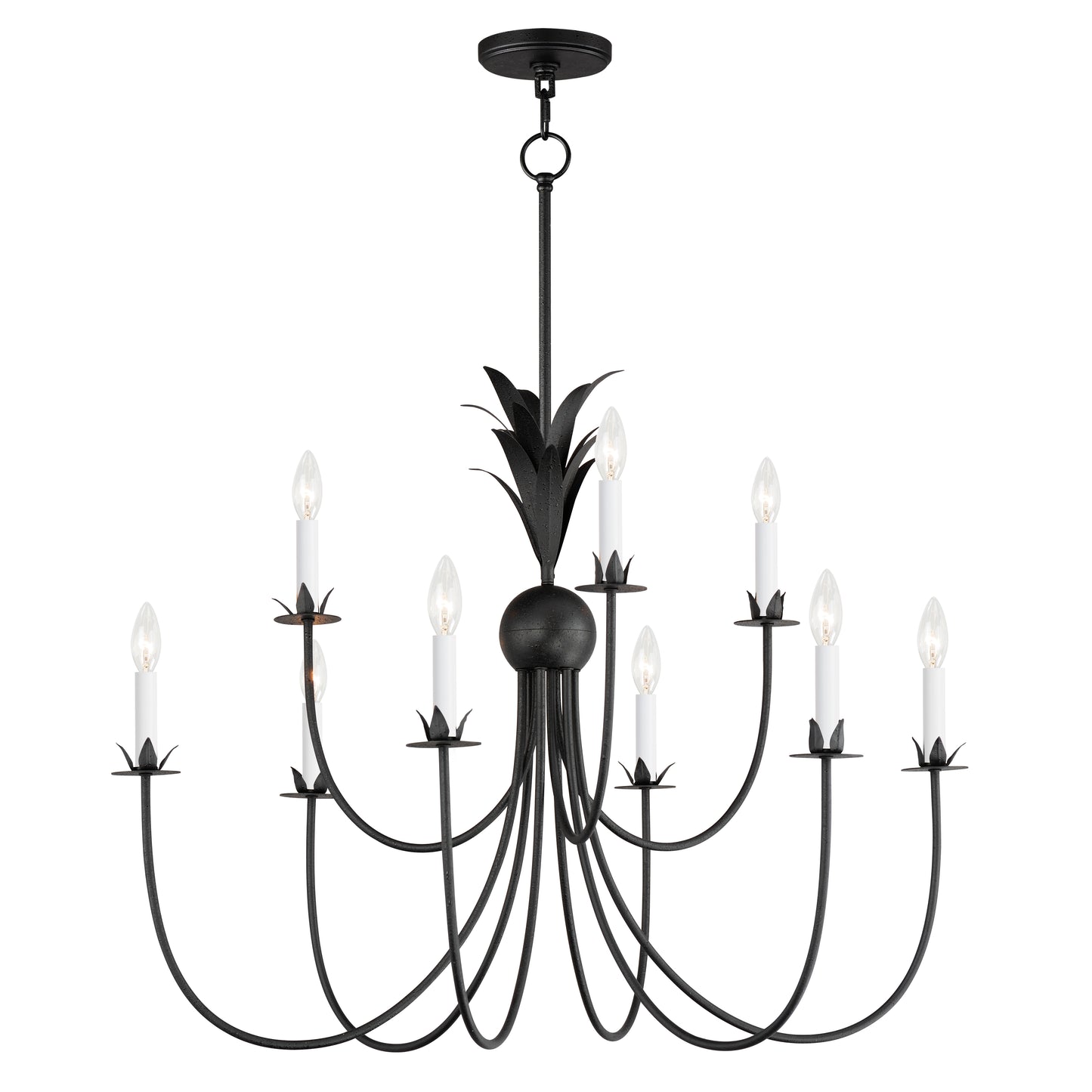 Paloma 9-Light Chandelier Anthracite by Maxim Lighting