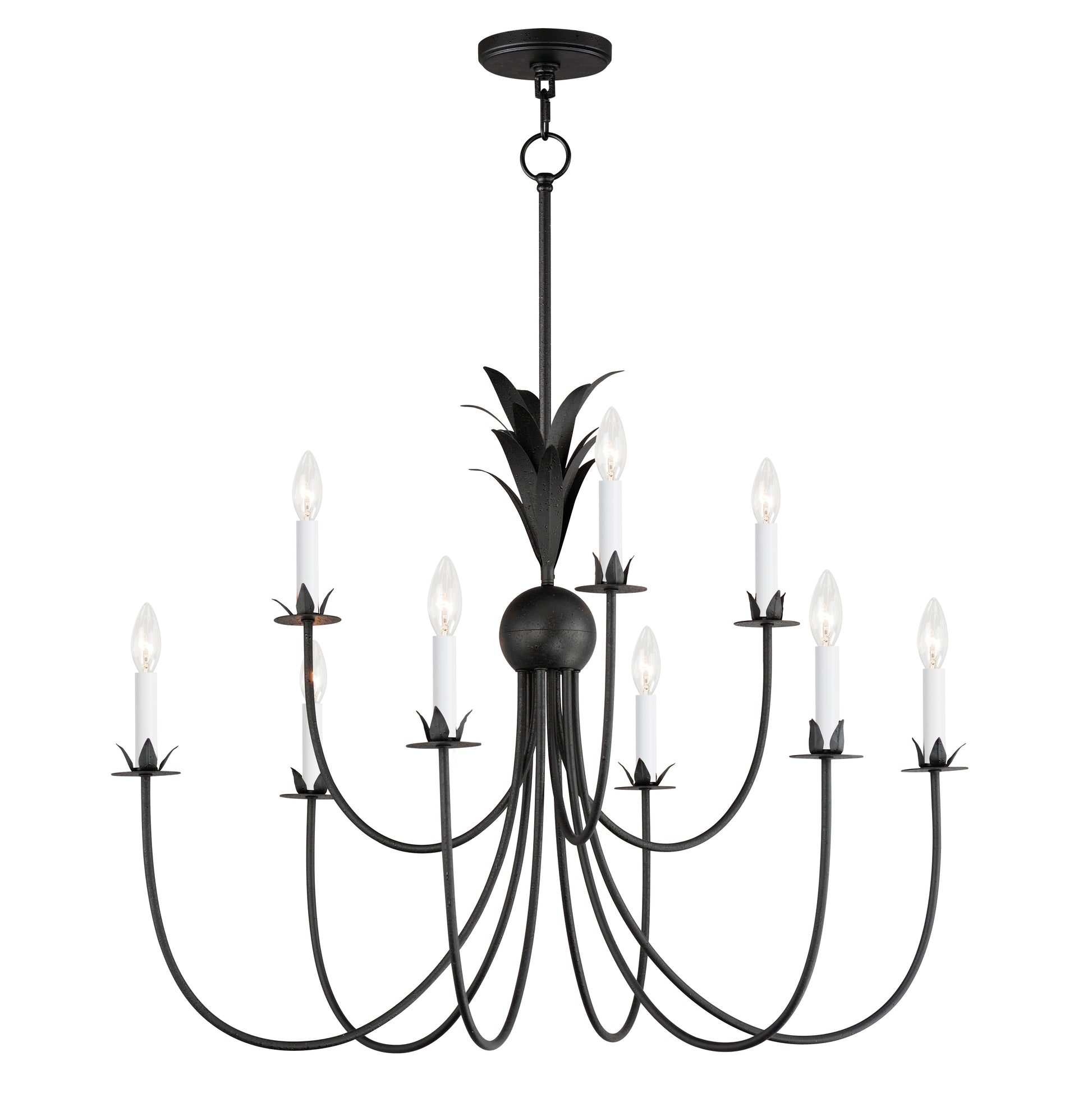 Paloma 9-Light Chandelier Anthracite by Maxim Lighting