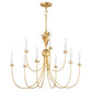 Paloma 9-Light Chandelier Gold Leaf by Maxim Lighting