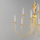 Paloma 9-Light Chandelier Gold Leaf by Maxim Lighting