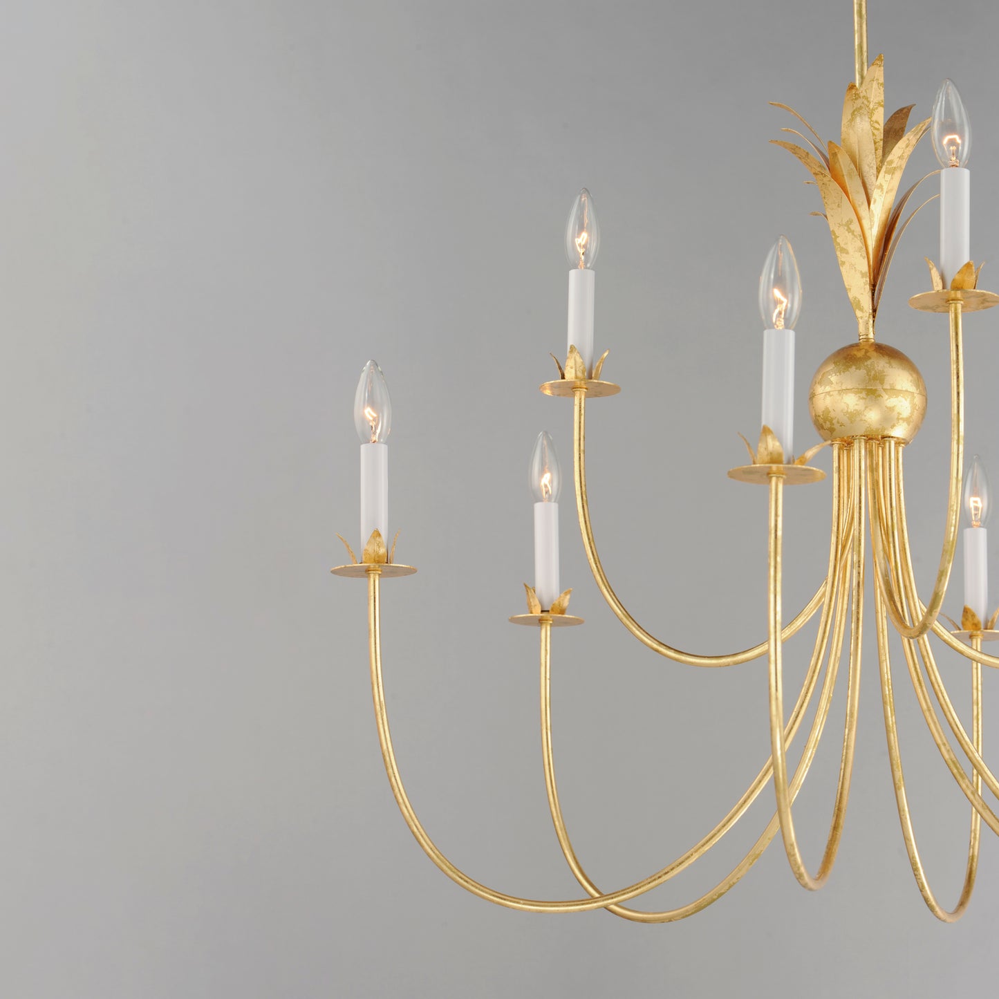 Paloma 9-Light Chandelier Gold Leaf by Maxim Lighting