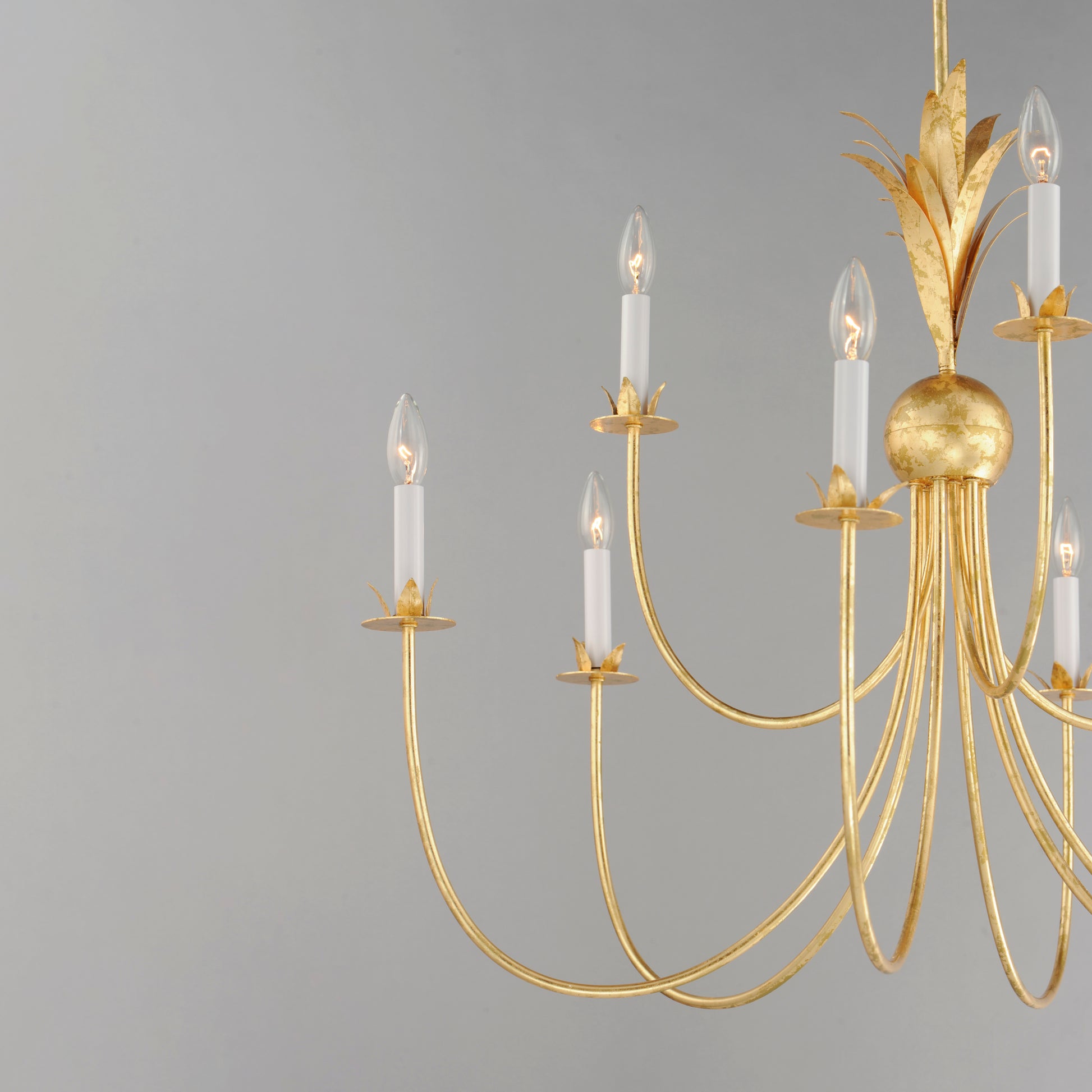 Paloma 9-Light Chandelier Gold Leaf by Maxim Lighting