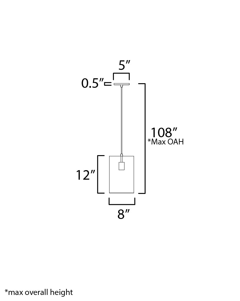 Shaka Mini Pendant Black/White by Maxim Lighting