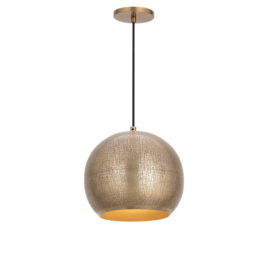 Aurelia 10" Pendant Weathered Brass by Maxim Lighting