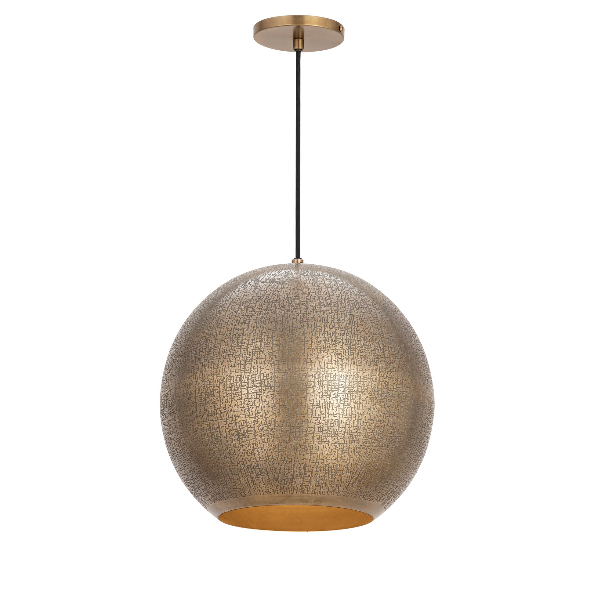 Aurelia 14" Pendant Weathered Brass by Maxim Lighting