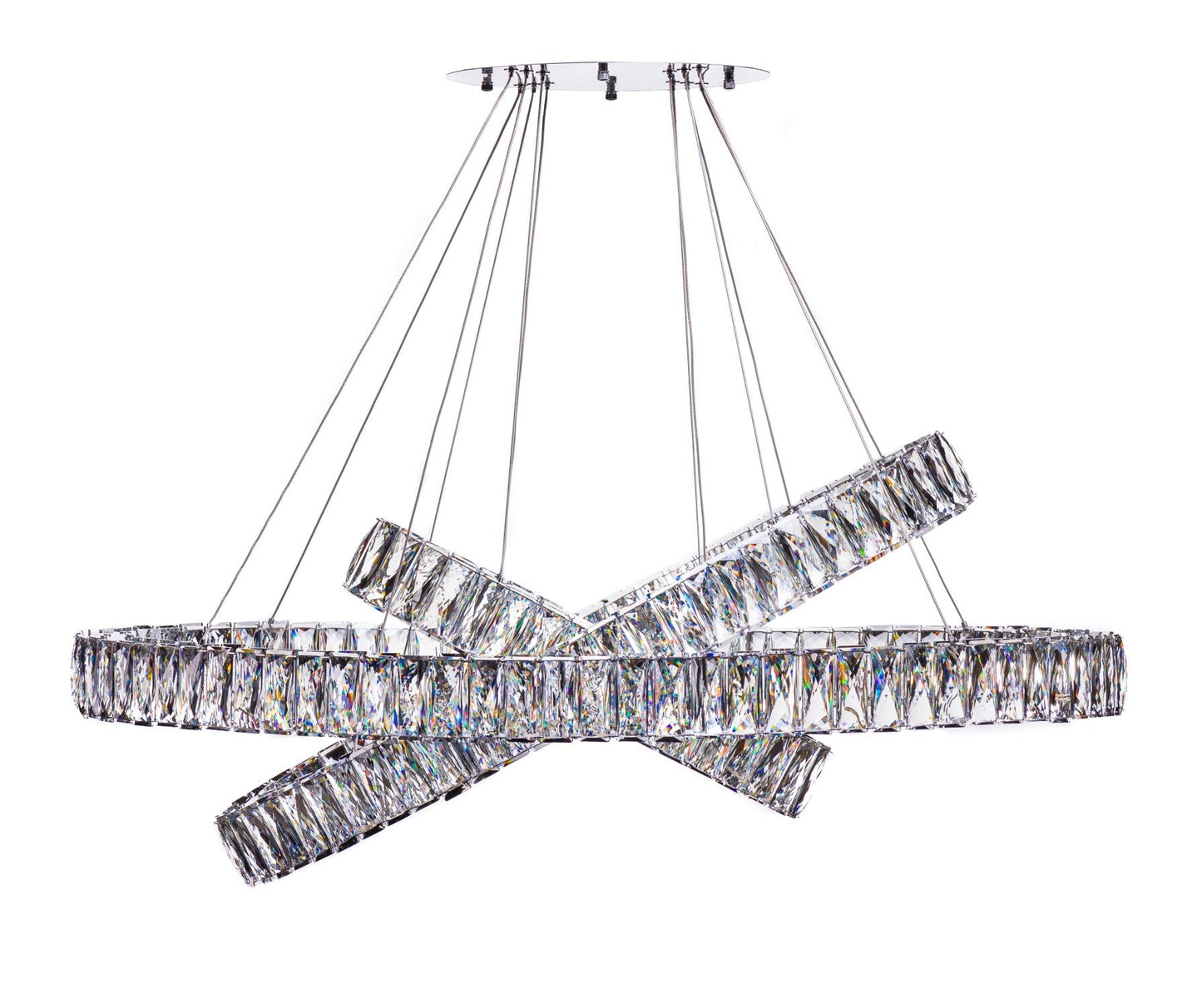 Crystal Elegance LED Chandelier - Finesse Decor CH-415