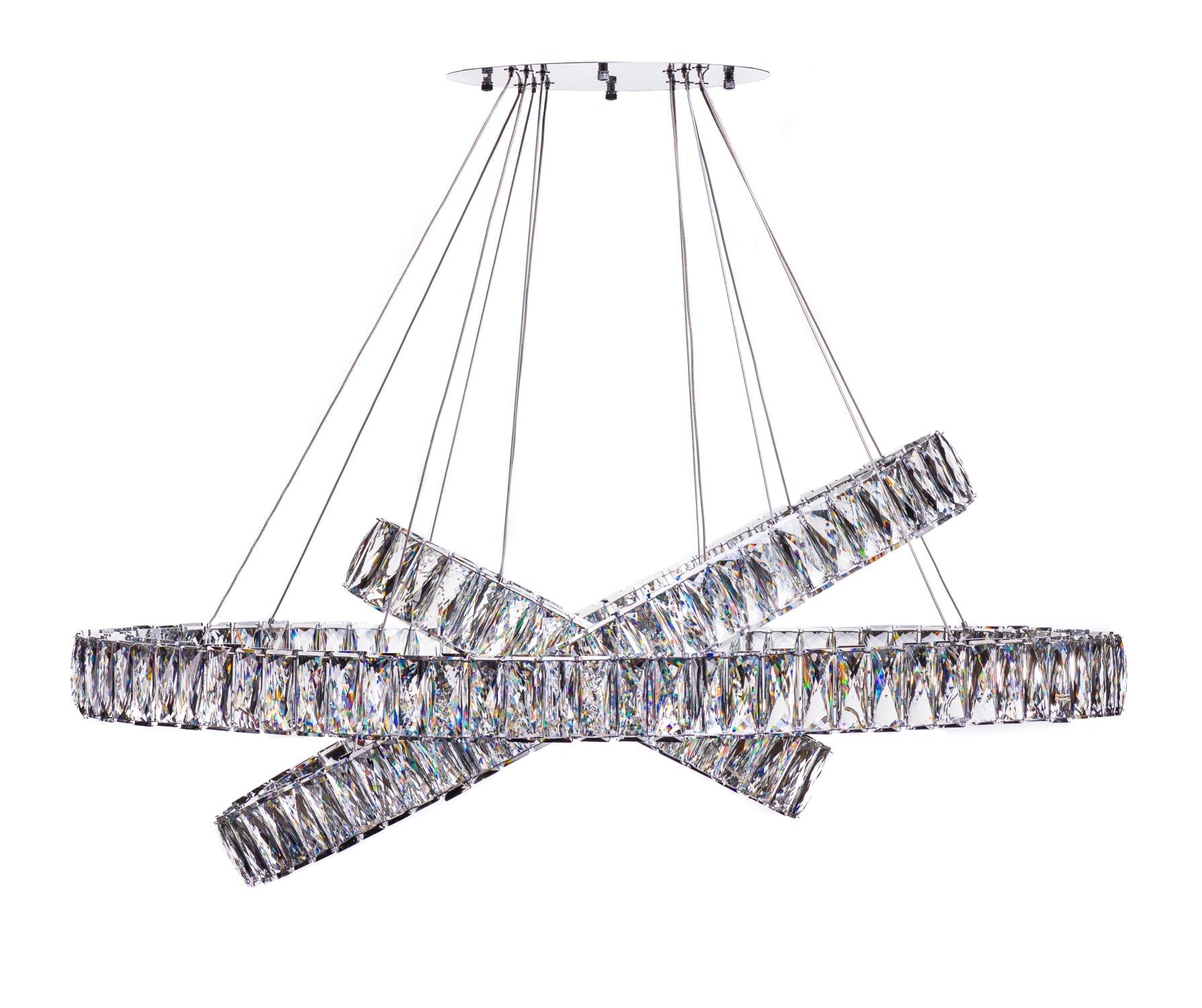 Crystal Elegance LED Chandelier - Finesse Decor CH-415
