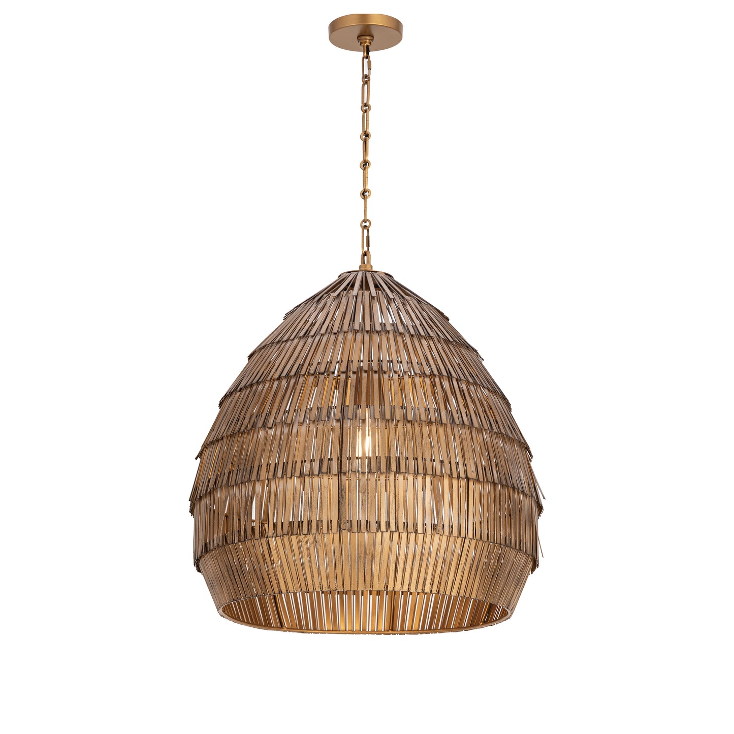 Gilda Large Pendant Antique Brass by Maxim Lighting