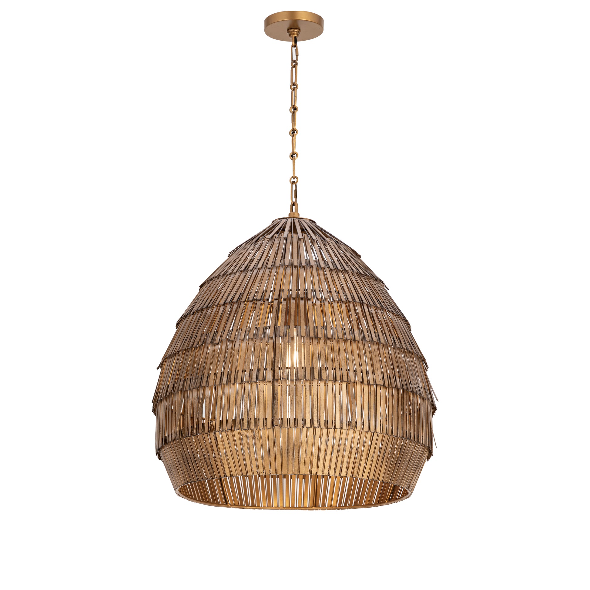 Gilda Large Pendant Antique Brass by Maxim Lighting