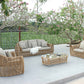 Renava Sandra Outdoor Beige and Wicker Sofa Set