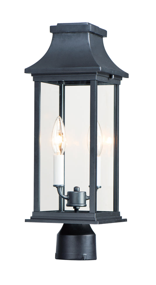 Vicksburg 2-Light Outdoor Post Mount Black by Maxim Lighting