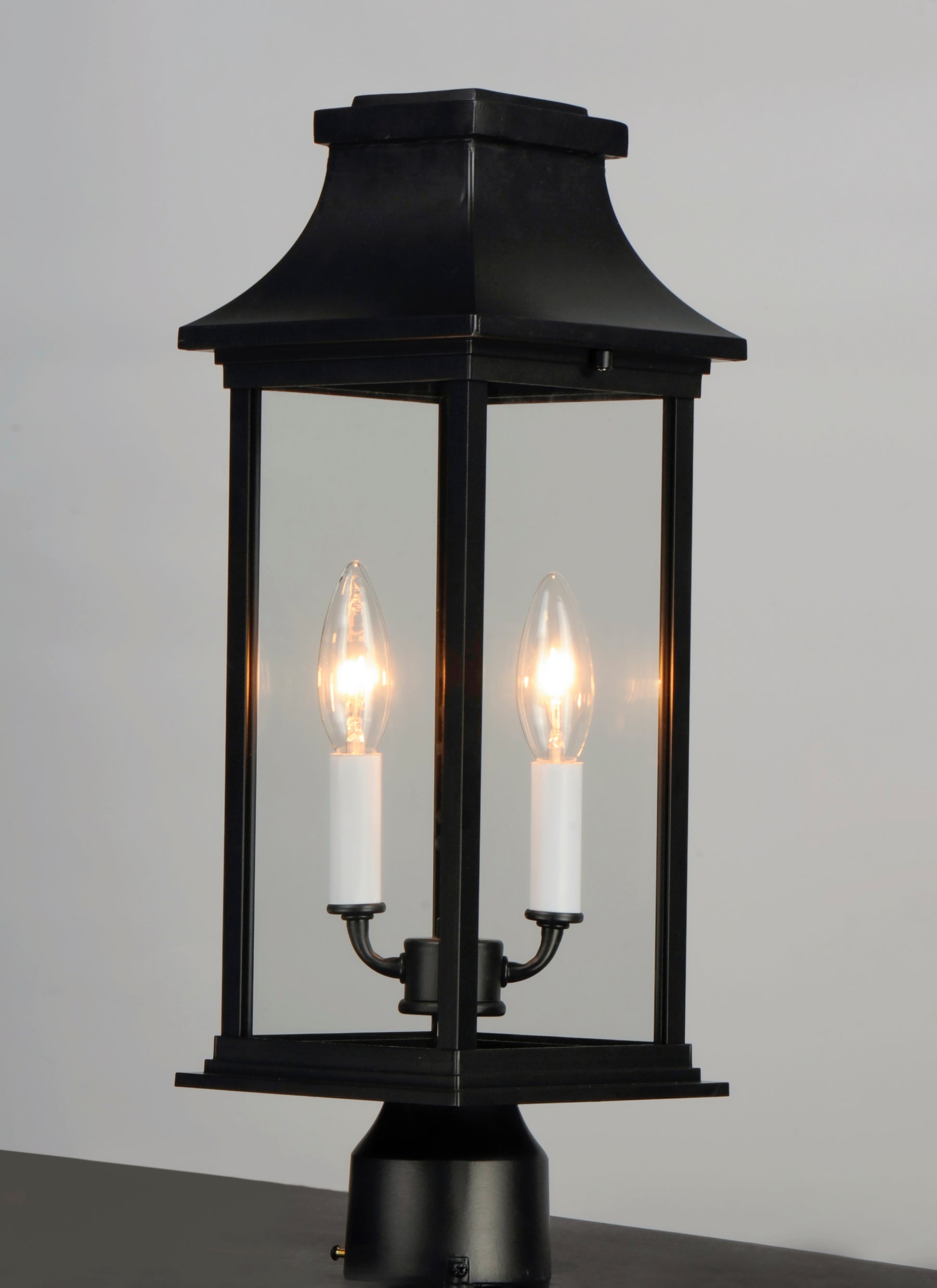 Vicksburg 2-Light Outdoor Post Mount Black by Maxim Lighting
