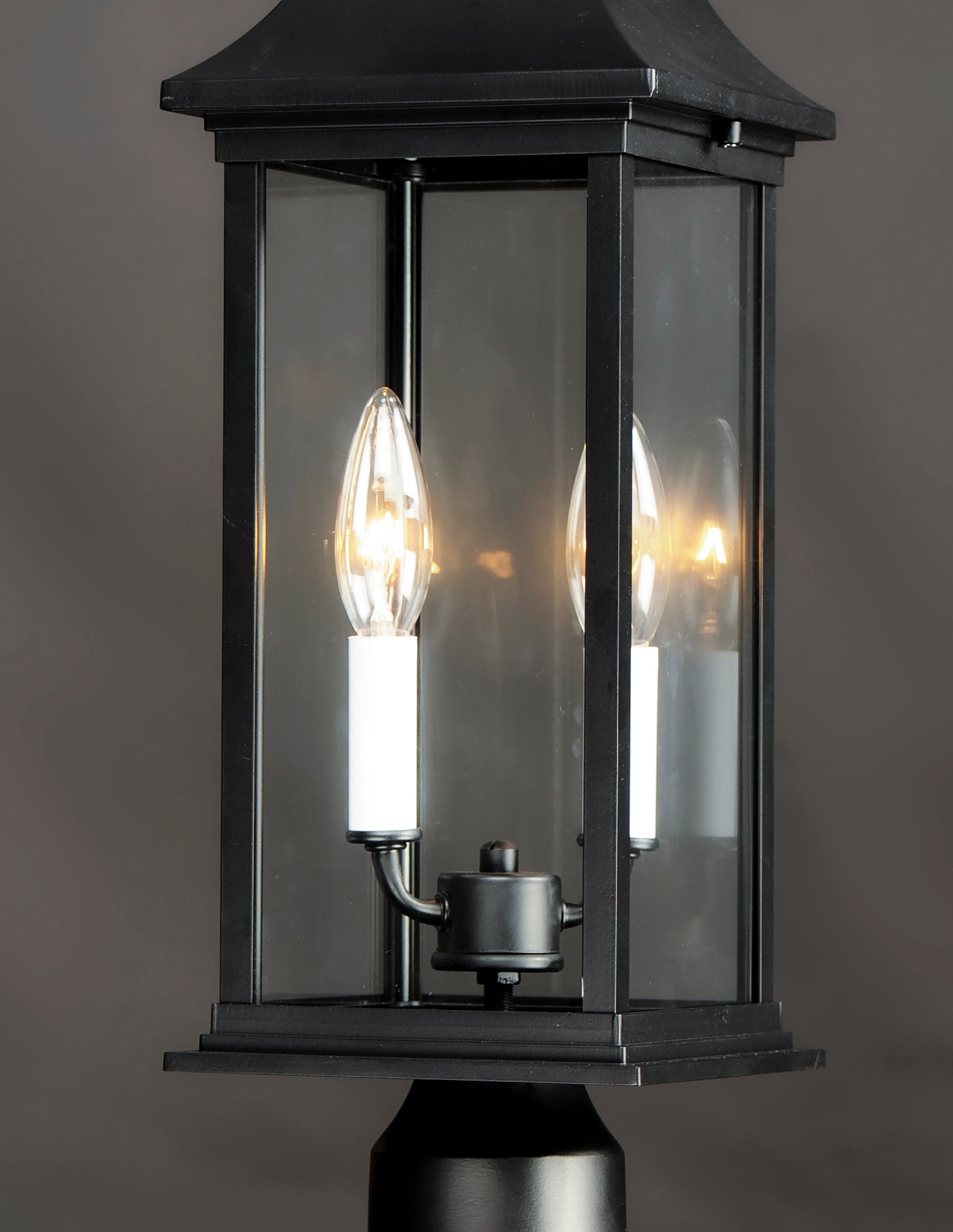 Vicksburg 2-Light Outdoor Post Mount Black by Maxim Lighting