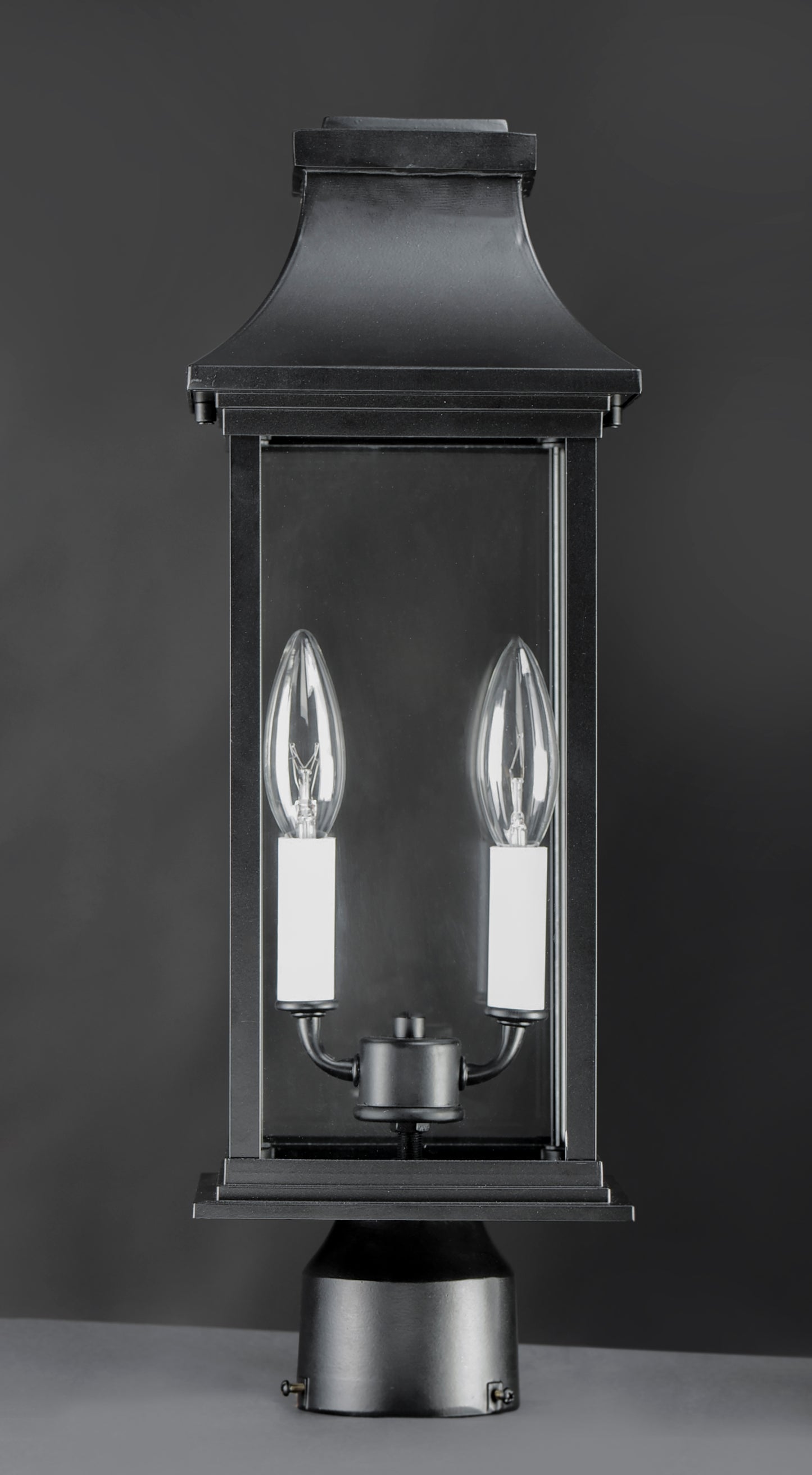 Vicksburg 2-Light Outdoor Post Mount Black by Maxim Lighting