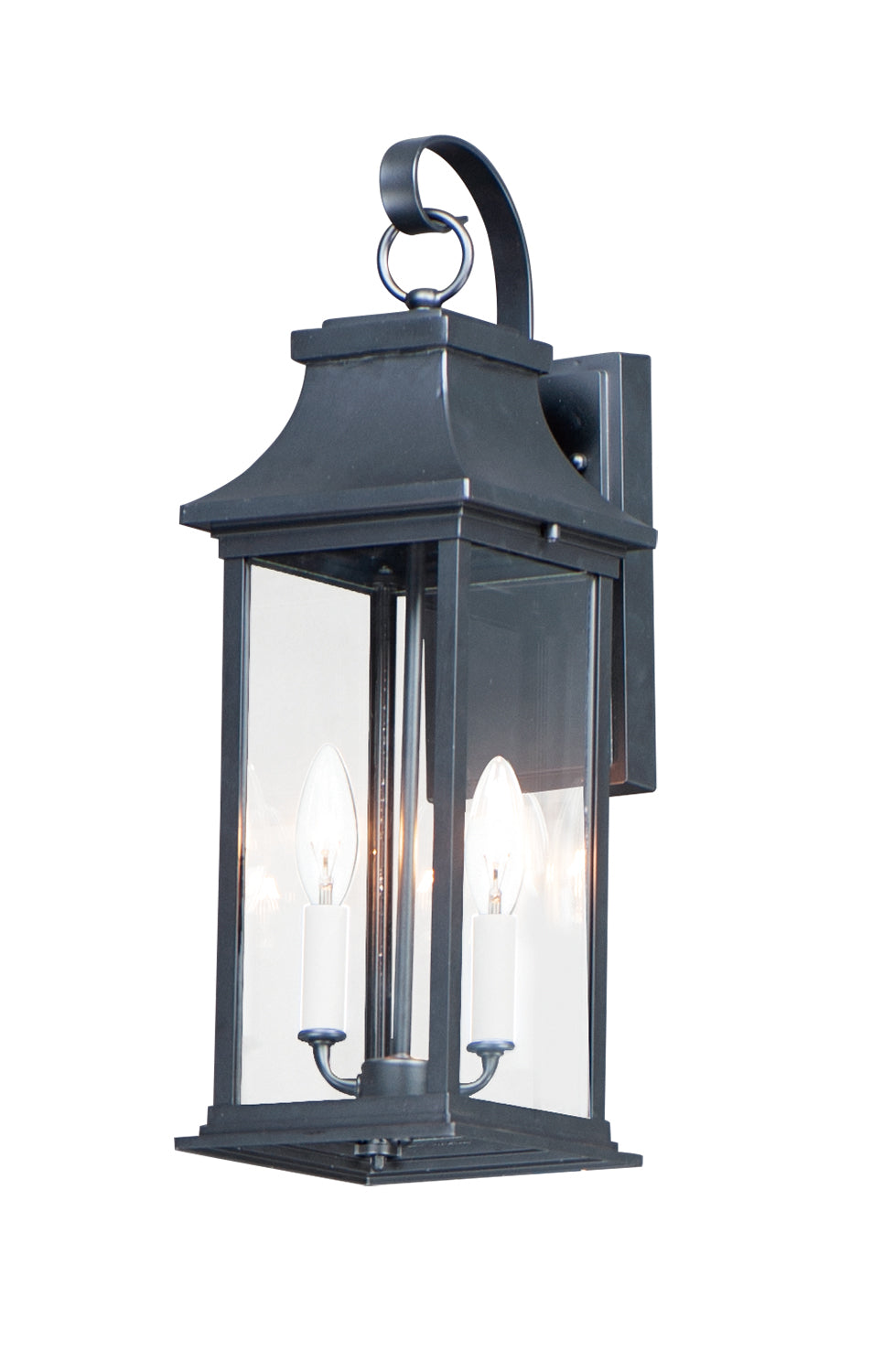 Vicksburg 2-Light Medium Outdoor Wall Sconce Black by Maxim Lighting