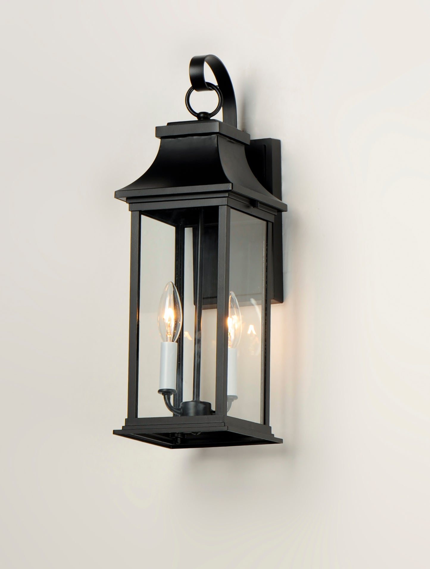 Vicksburg 2-Light Medium Outdoor Wall Sconce Black by Maxim Lighting