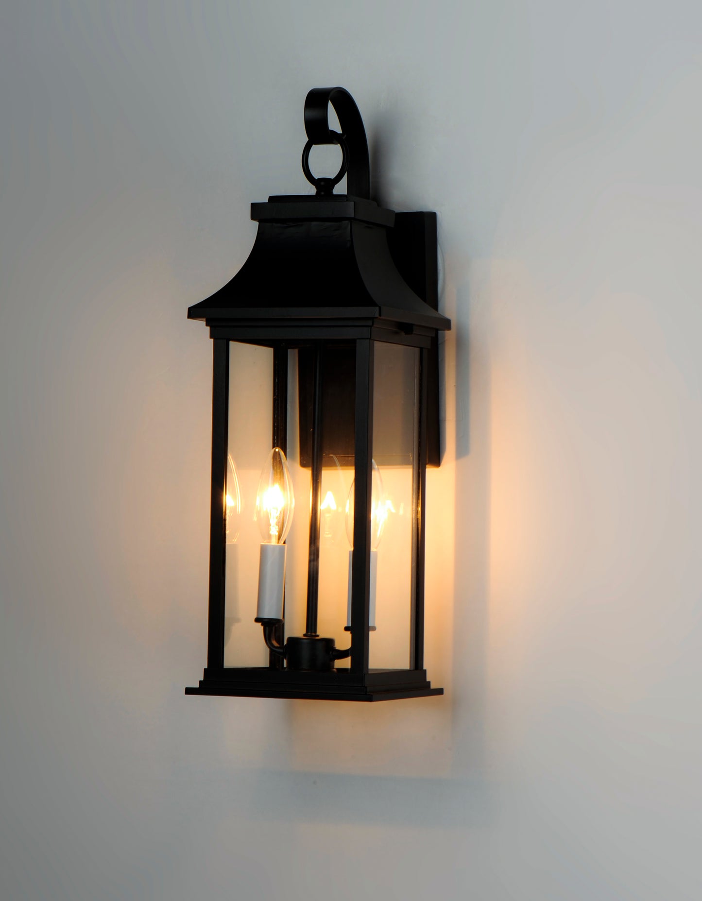 Vicksburg 2-Light Medium Outdoor Wall Sconce Black by Maxim Lighting