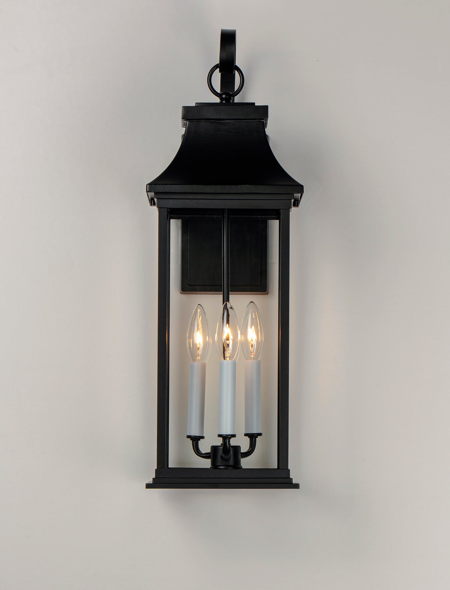 Vicksburg 3-Light Large Outdoor Wall Sconce Black by Maxim Lighting