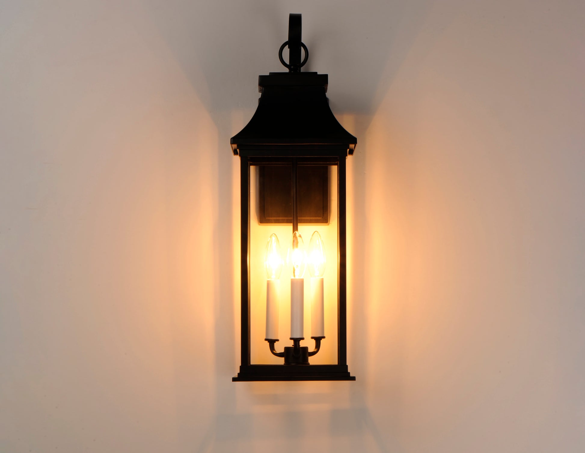 Vicksburg 3-Light Large Outdoor Wall Sconce Black by Maxim Lighting