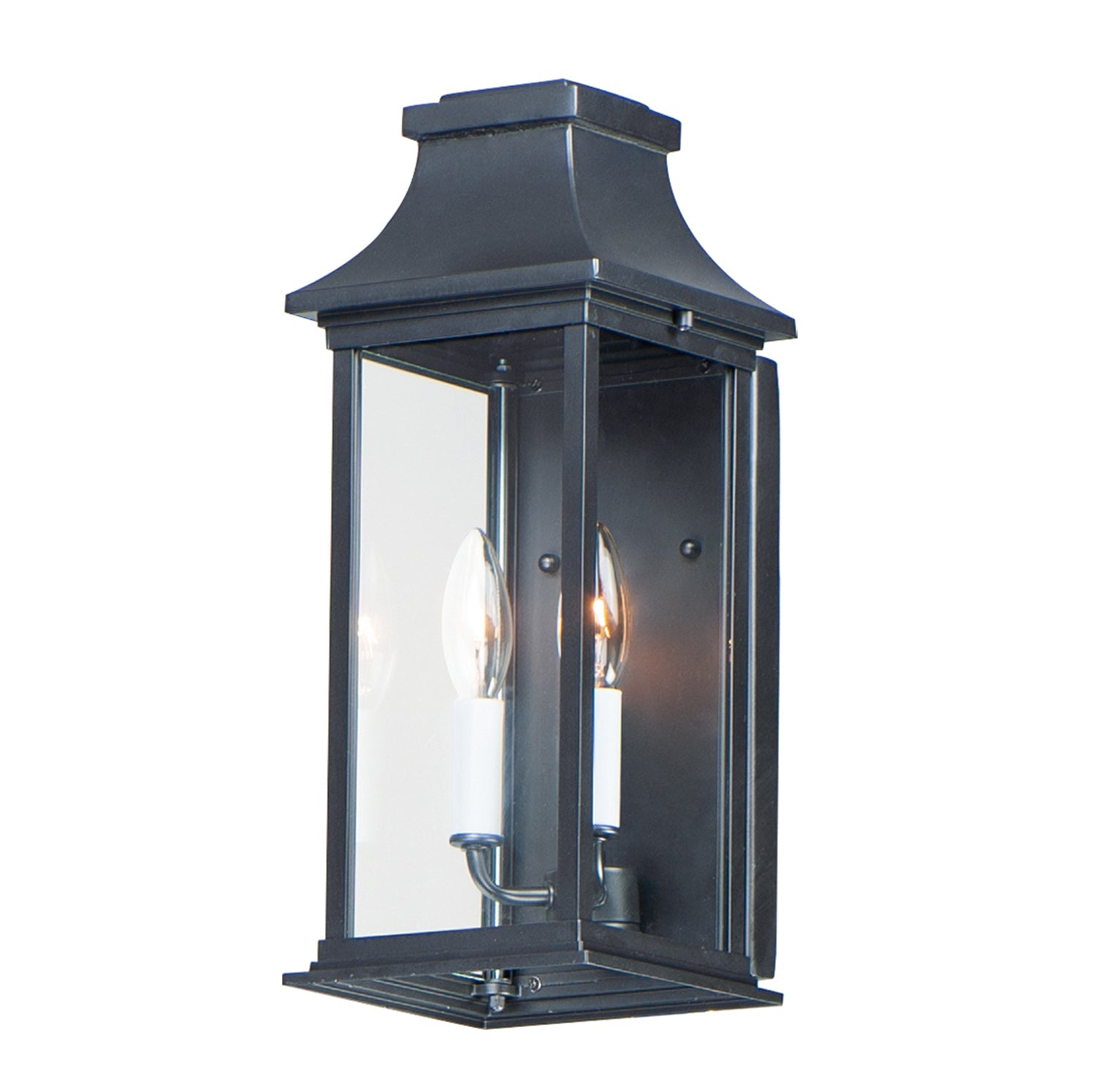 Vicksburg 2-Light Outdoor Pocket Wall Sconce Black by Maxim Lighting
